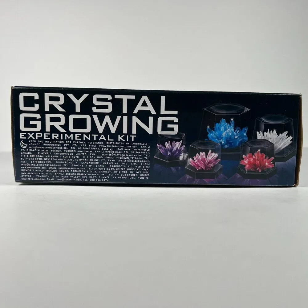 4M 7 Crystal Growing Kit STEM Science Experiment Kids Display Cases App NEW-Open